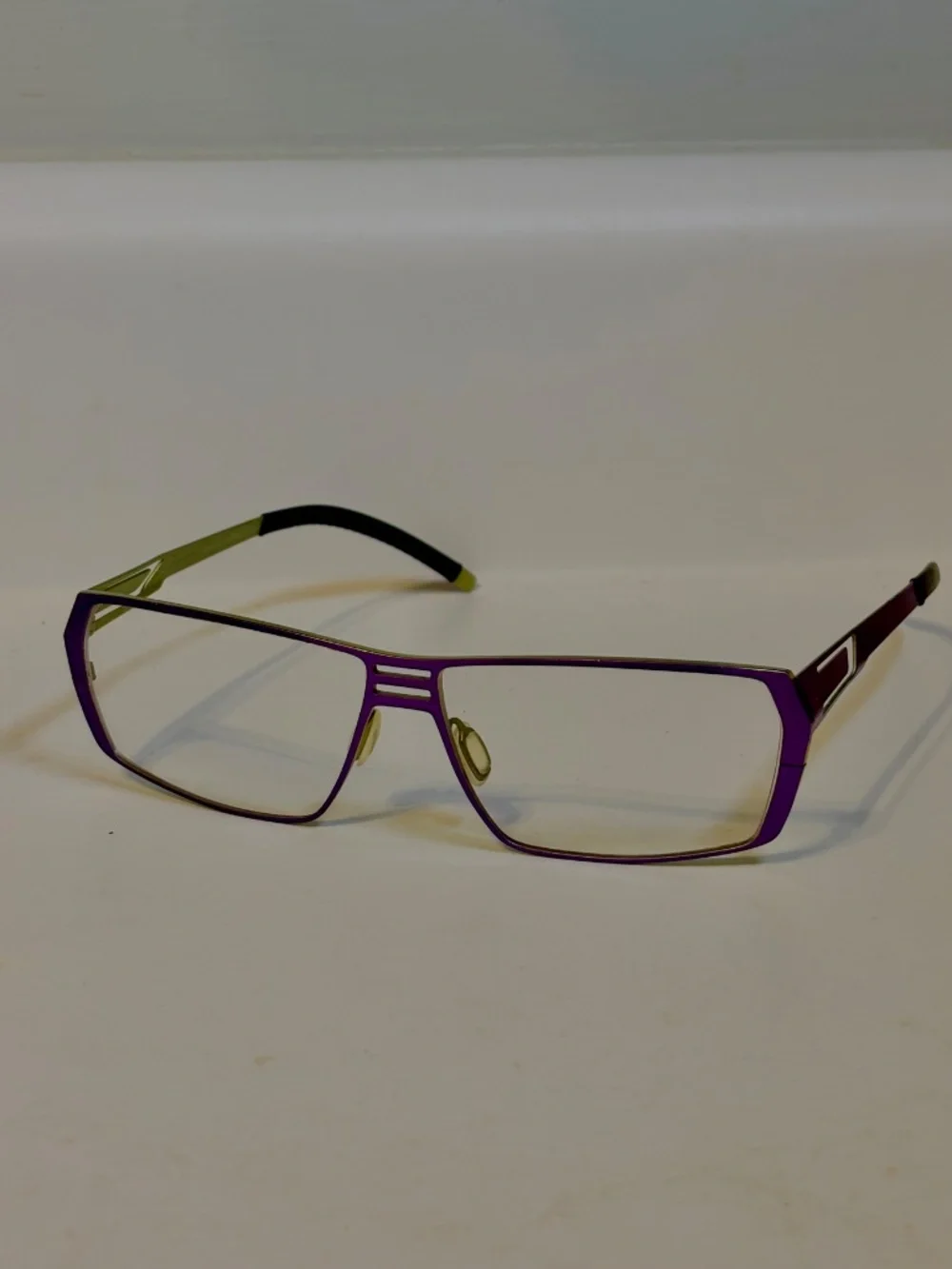 Orgreen Wolf 167 Titanium Womens Glasses Frames Purple & Green Handmade in Japan
